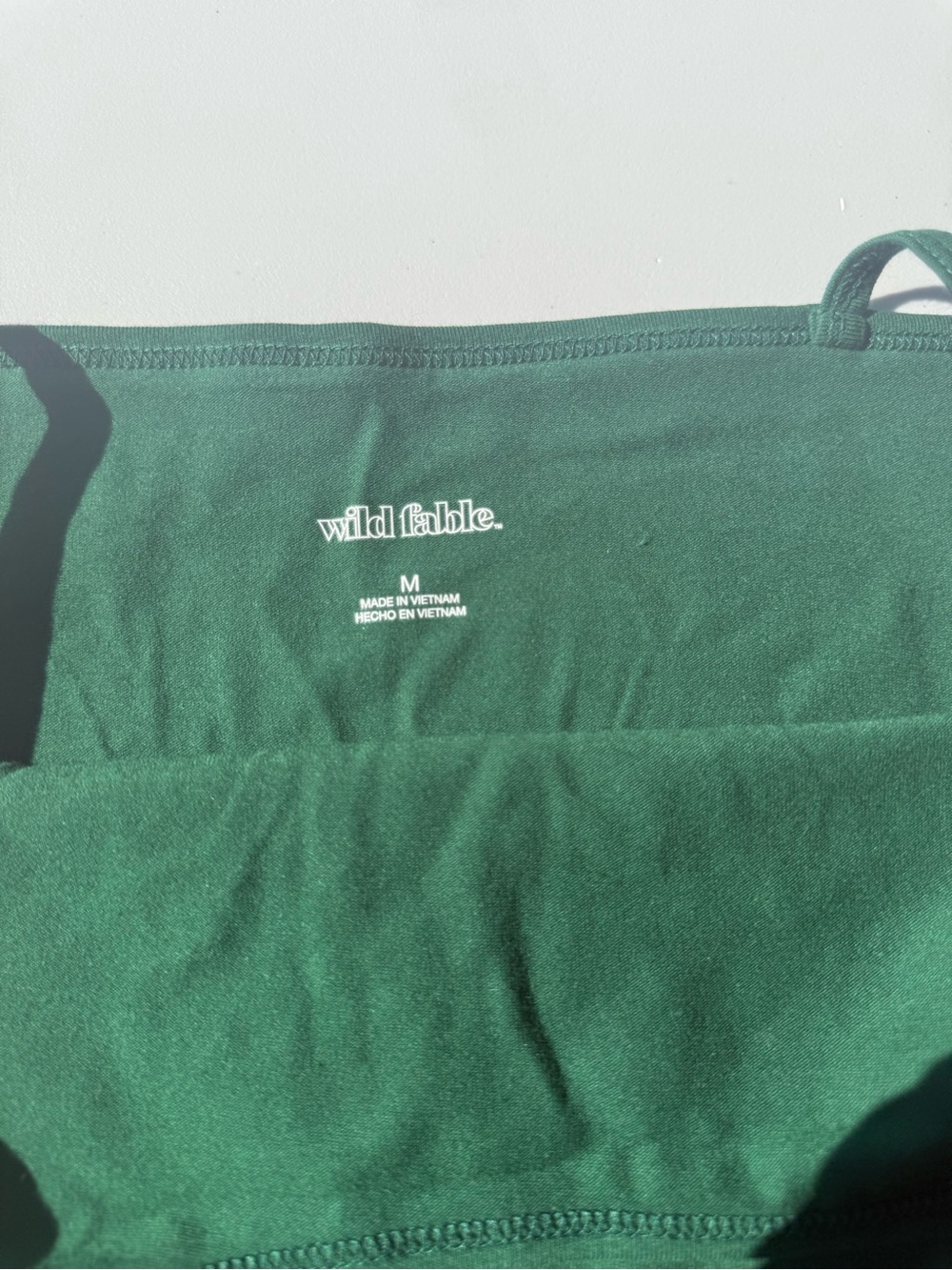 Green 'American Football' Cropped Tank Top - Wild Fable - Picture 5 of 6